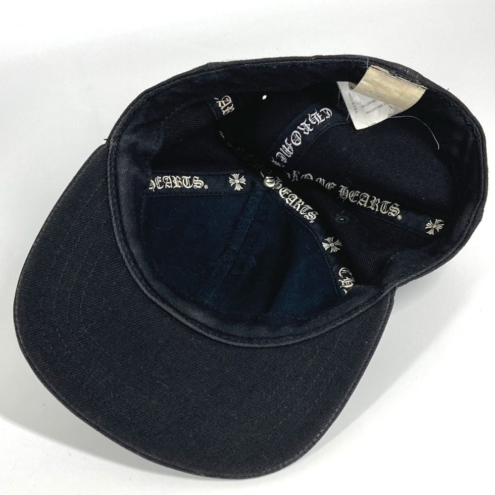 CHROME HEARTS ロゴ ホースシュー 帽子 キャップ帽 ベースボール キャップ コットン ユニセックス ブラック