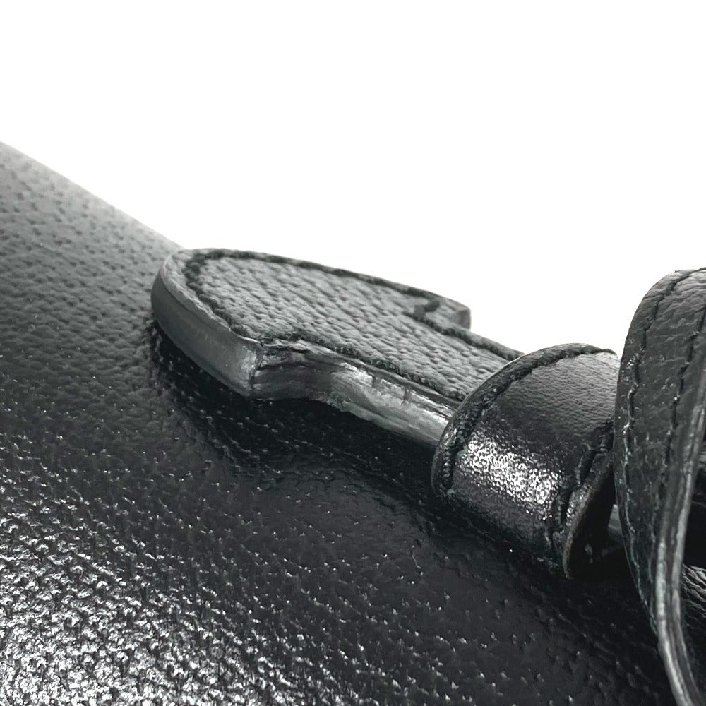 GUCCI 295256 Logo Business Bag Briefcase Handbag Leather Men's Black