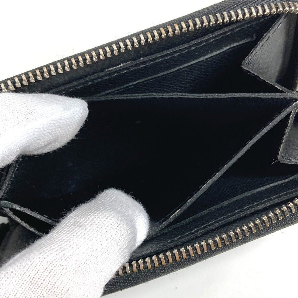 LOUIS VUITTON N63076 Damier Graphite Zippy Coin Purse Wallet with Zip-Around Closure, Damier Graphite Canvas, Men's, Black