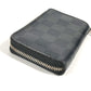 LOUIS VUITTON N63076 Damier Graphite Zippy Coin Purse Wallet with Zip-Around Closure, Damier Graphite Canvas, Men's, Black