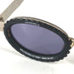 CHANEL 10506 90405 Vintage 31 Rue Cambon Camera Lens Oval Wave Pattern Eyeglasses Eyewear Sunglasses Metal Women's Black