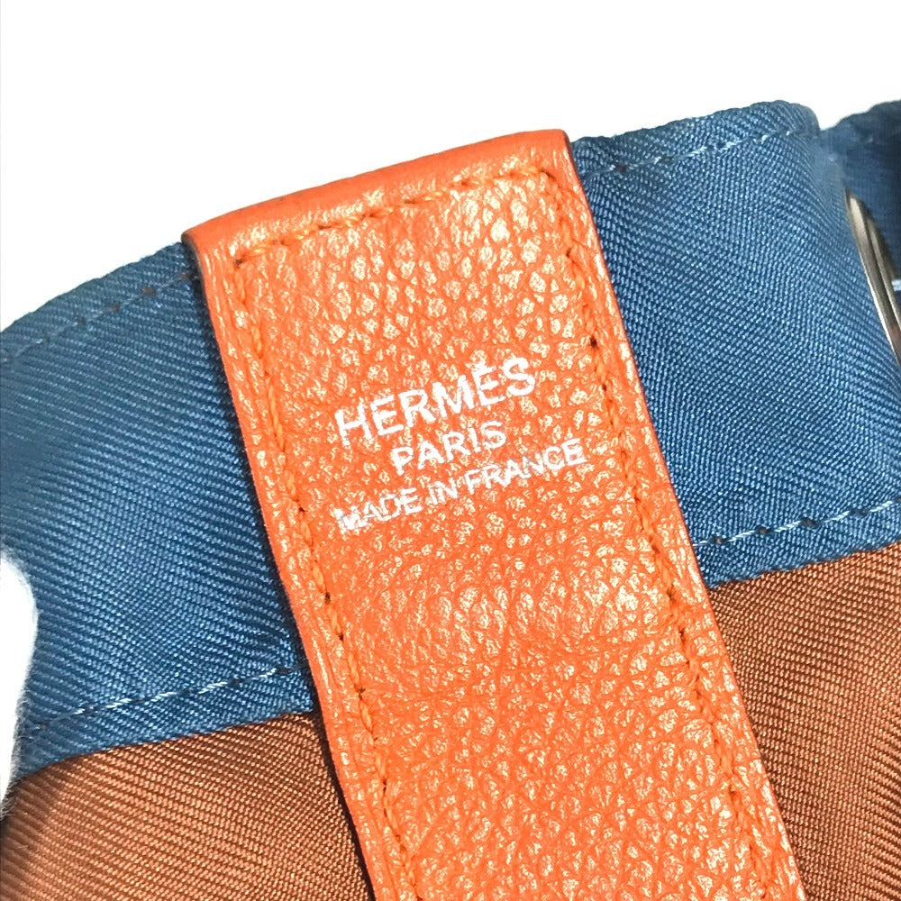 HERMES BRIDES de GALA 22 ソワクール22 ソワクール 22 巾着バッグ 肩掛け カバン ショルダーバッグ シルク レディース ブルー