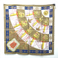 HERMES Carré 90 Cliquetis Scarf, Silk, Women's, Beige