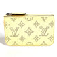 LOUIS VUITTON M81516 Monogram Mahina Pochette Cle Wallet, Compact Wallet with Coin Purse and Keychain, Japan-Exclusive Color, Monogram Mahina Leather, Unisex, Banana Yellow