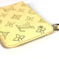 LOUIS VUITTON M81516 Monogram Mahina Pochette Cle Wallet, Compact Wallet with Coin Purse and Keychain, Japan-Exclusive Color, Monogram Mahina Leather, Unisex, Banana Yellow