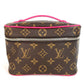 LOUIS VUITTON M12650 モノグラム ニース･ミニ バニティバッグ ボックス BOX カバン ハンドバッグ モノグラムキャンバス レディース ポンディシェリピンク ピンク