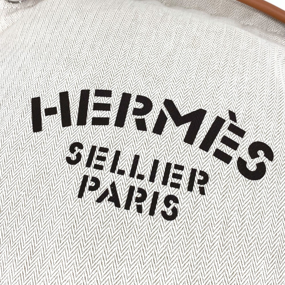 HERMES ロゴ サック アリーヌ MM サックアリーヌMM カバン リュックサック トワルシェブロン ユニセックス ベージュ
