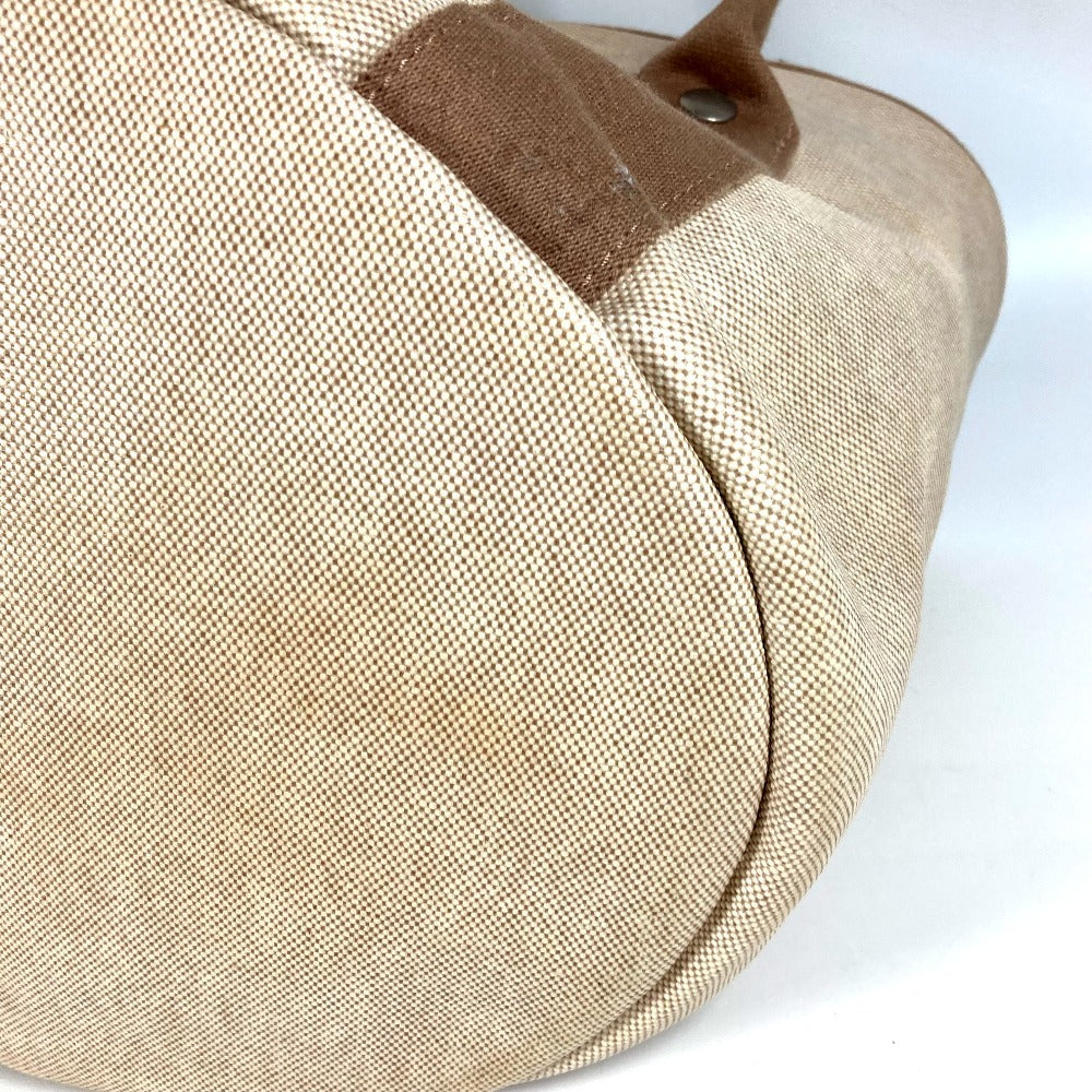 HERMES サック・ア・ビシェット ビシェット カバン バスケット バケツ ばけつ インテリア ハンドバッグ コーティングキャンバス ユニセックス ベージュ