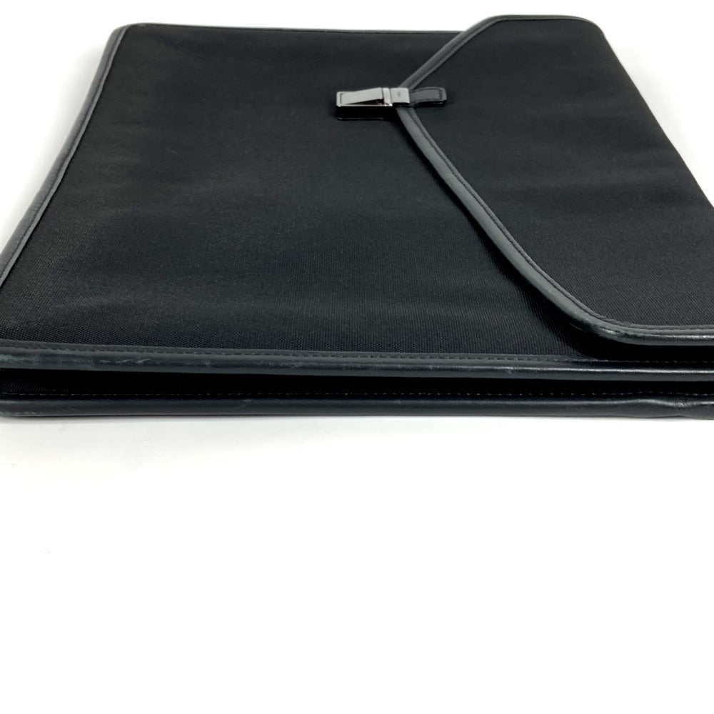 GUCCI 108841 Logo Bag Pouch Second Bag Document Bag Clutch Bag Nylon/Leather Unisex Black