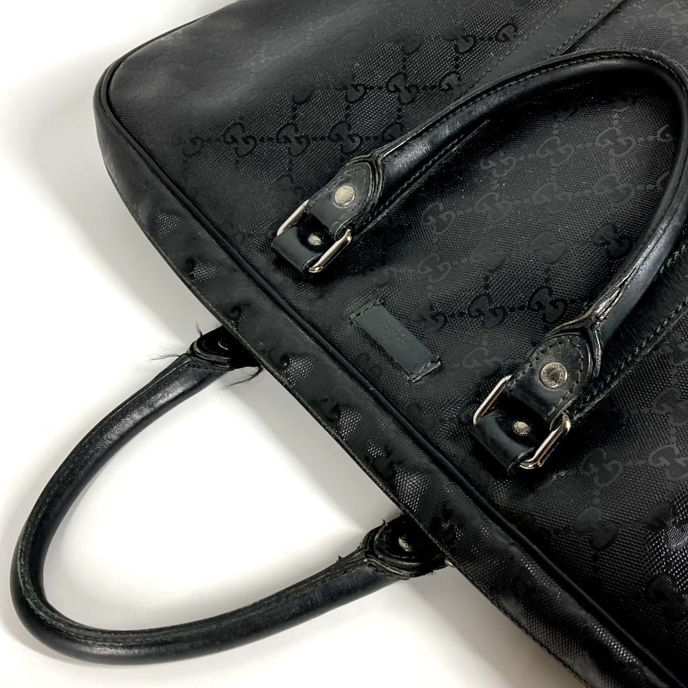 GUCCI 201480 GG Imprime Logo Tote Bag, Handbag, Document Bag, Business Bag, GG Imprime, Unisex, Black