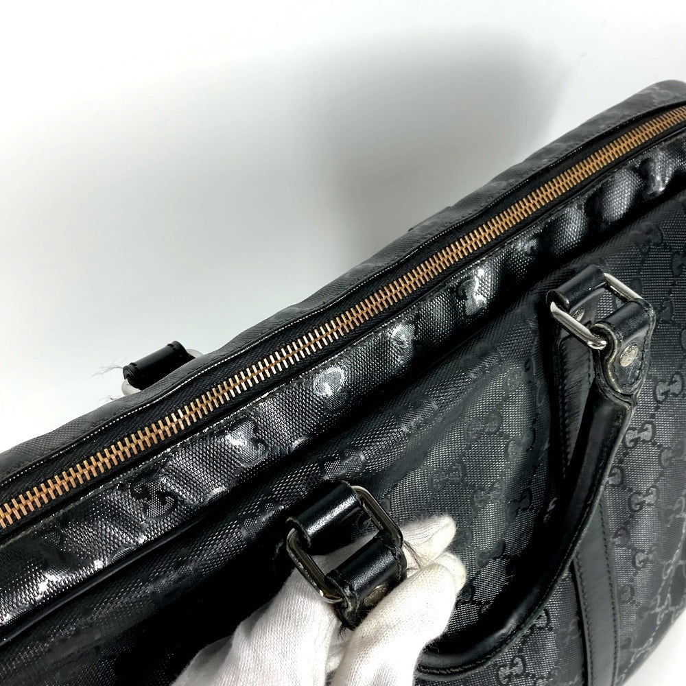 GUCCI 201480 GG Imprime Logo Tote Bag, Handbag, Document Bag, Business Bag, GG Imprime, Unisex, Black