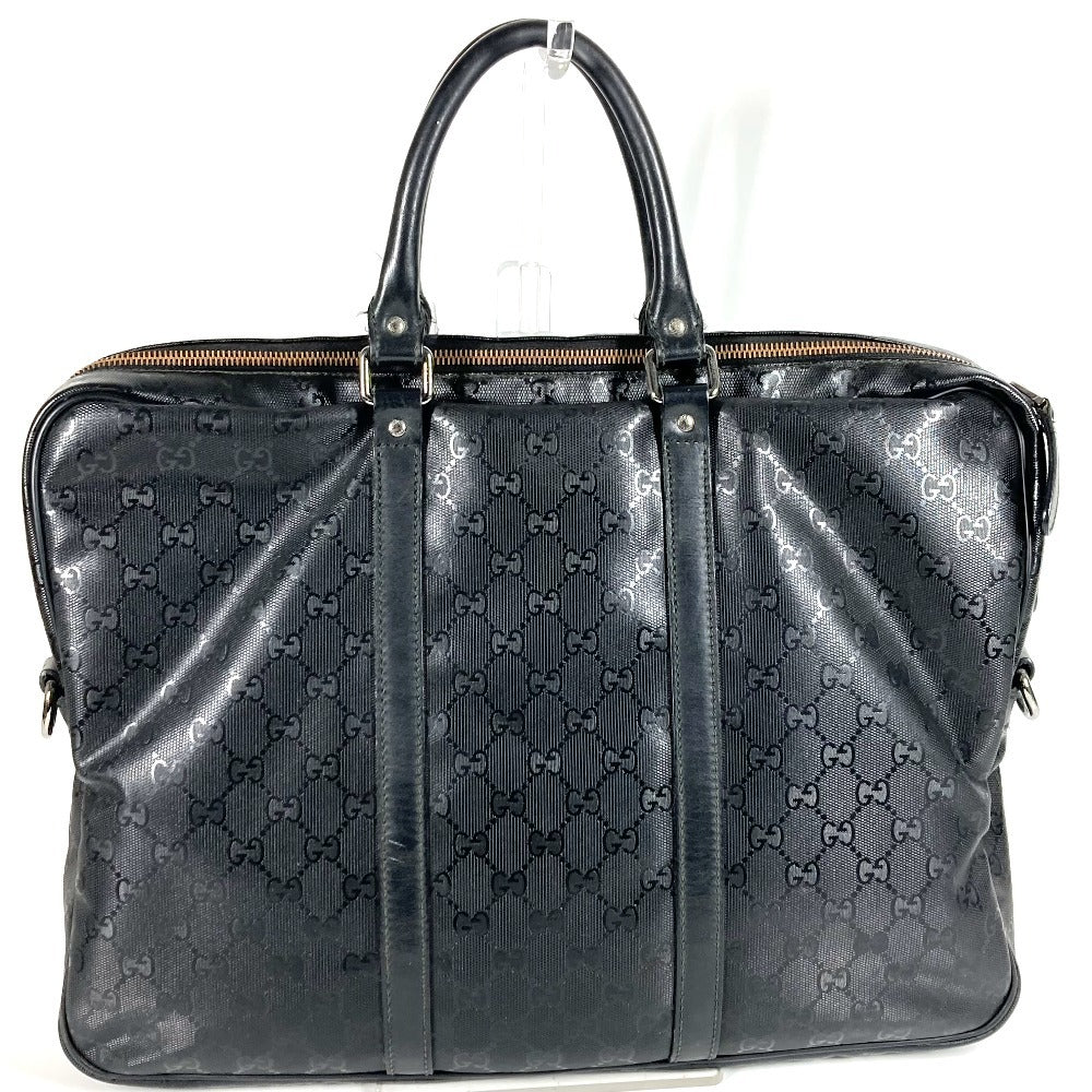 GUCCI 201480 GG Imprime Logo Tote Bag, Handbag, Document Bag, Business Bag, GG Imprime, Unisex, Black