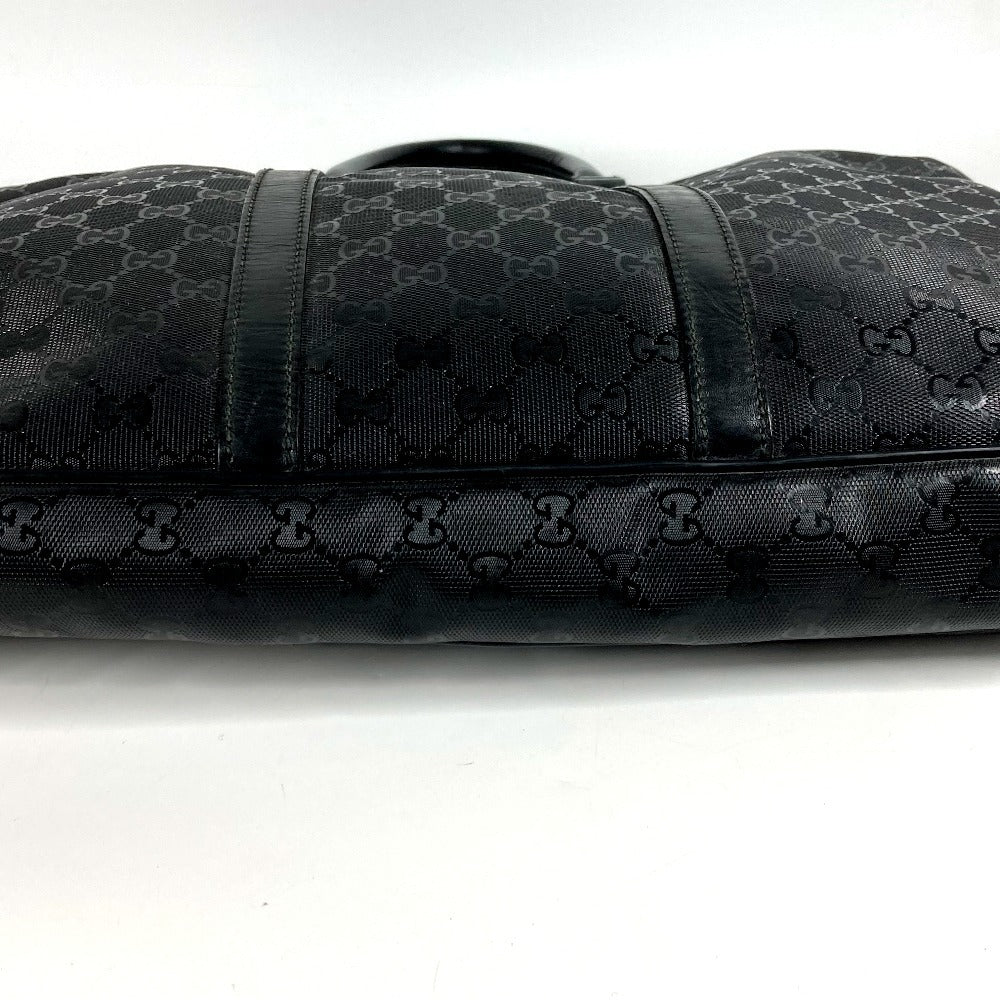 GUCCI 201480 GG Imprime Logo Tote Bag, Handbag, Document Bag, Business Bag, GG Imprime, Unisex, Black