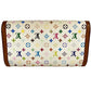 LOUIS VUITTON M92659 Monogram Multicolore Porte Tresor International Long Wallet, Tri-fold, Monogram Multicolore Canvas, Unisex, White