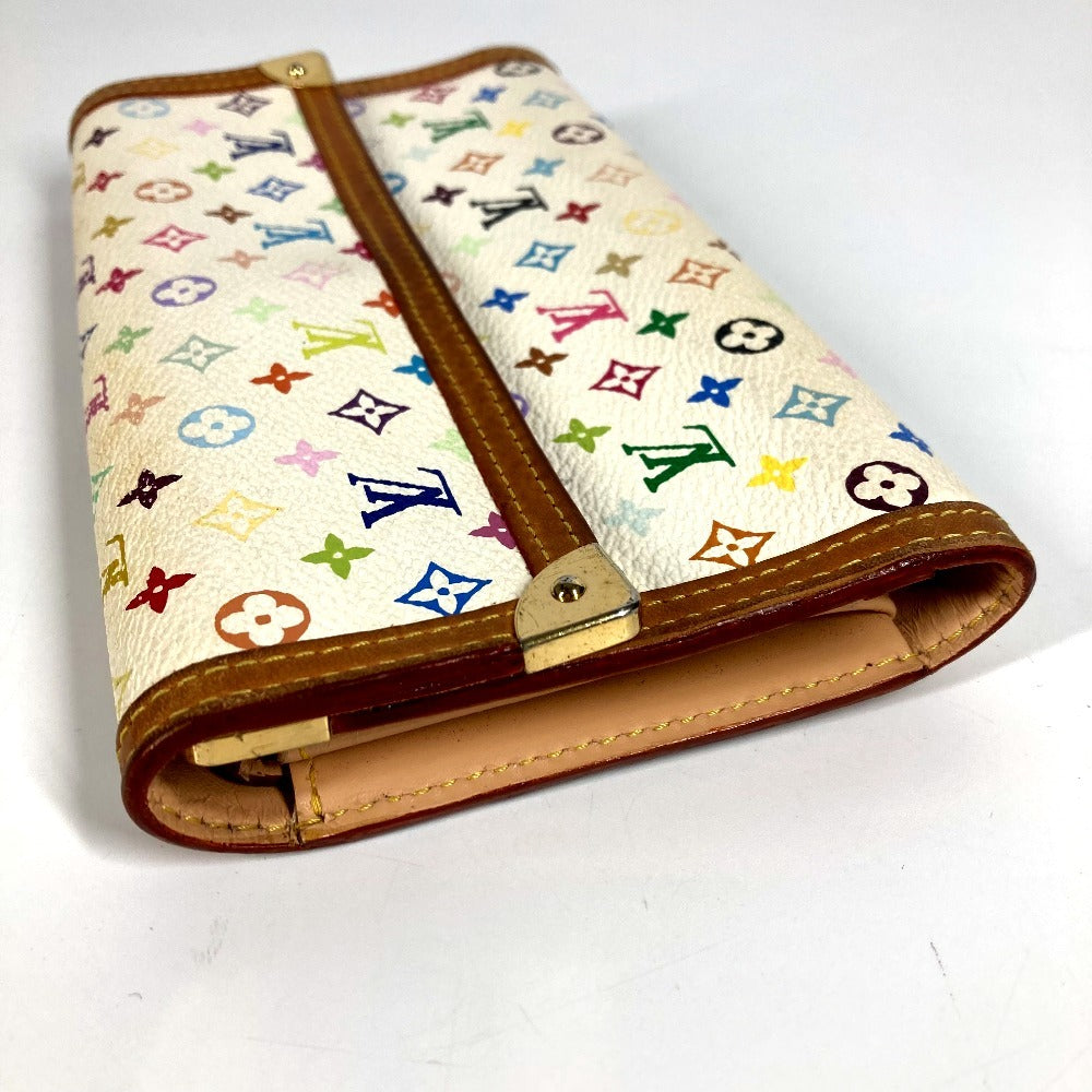 LOUIS VUITTON M92659 Monogram Multicolore Porte Tresor International Long Wallet, Tri-fold, Monogram Multicolore Canvas, Unisex, White