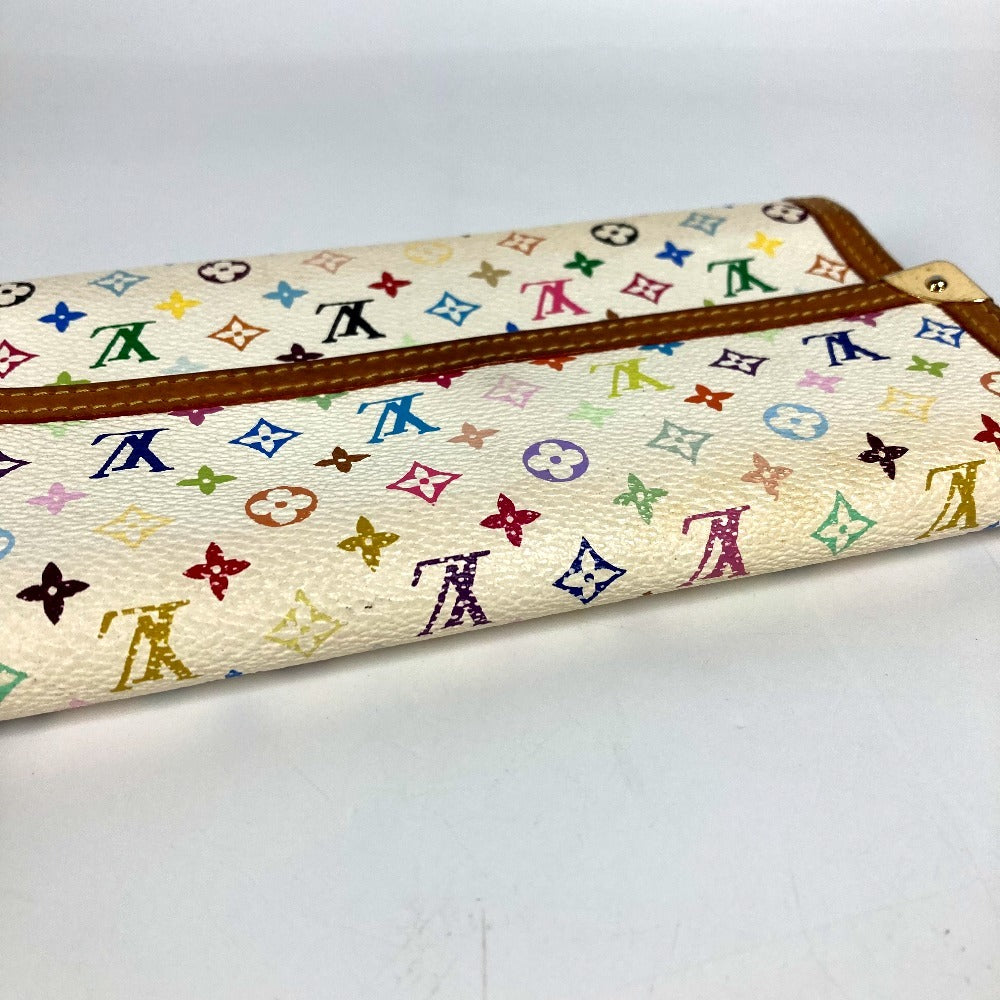 LOUIS VUITTON M92659 Monogram Multicolore Porte Tresor International Long Wallet, Tri-fold, Monogram Multicolore Canvas, Unisex, White