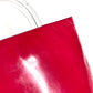 PRADA Tote Bag with Plastic Handle and Triangle Logo, Enamel, Women's, Pink