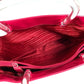 PRADA Tote Bag with Plastic Handle and Triangle Logo, Enamel, Women's, Pink