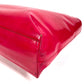 PRADA Tote Bag with Plastic Handle and Triangle Logo, Enamel, Women's, Pink