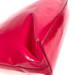 PRADA Tote Bag with Plastic Handle and Triangle Logo, Enamel, Women's, Pink