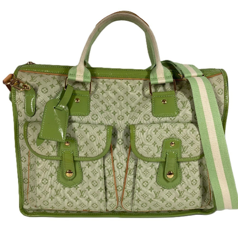 LOUIS VUITTON M92933 モノグラムミニ サック マリーケイト48 カバン 2WAYバッグ ショルダーバッグ 斜め掛け トートバッグ モノグラムミニキャンバス レディース アーモンドグリーン グリーン