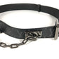 LOUIS VUITTON M0179V モノグラムエクリプス サンチュールシグネチャーチェーン35MM チェーン ベルト モノグラムエクリプスキャンバス メンズ ブラック