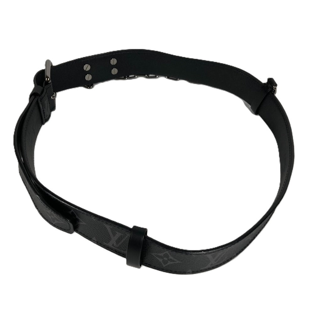 LOUIS VUITTON M0179V モノグラムエクリプス サンチュールシグネチャーチェーン35MM チェーン ベルト モノグラムエクリプスキャンバス メンズ ブラック