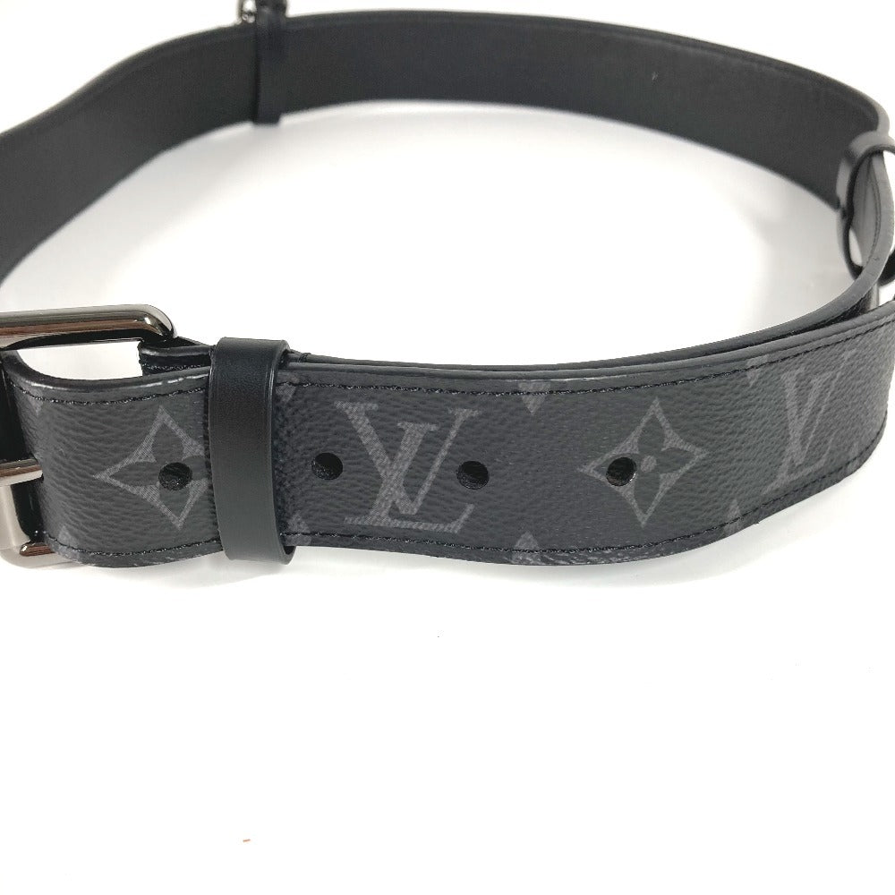 LOUIS VUITTON M0179V モノグラムエクリプス サンチュールシグネチャーチェーン35MM チェーン ベルト モノグラムエクリプスキャンバス メンズ ブラック