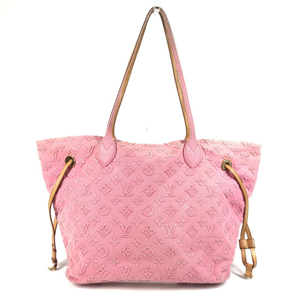 LOUIS VUITTON M40834 モノグラム・ストーン ネヴァーフルMM カバン 肩掛け トートバッグ ショルダーバッグ レザー/キャンバス レディース ローズ ピンク