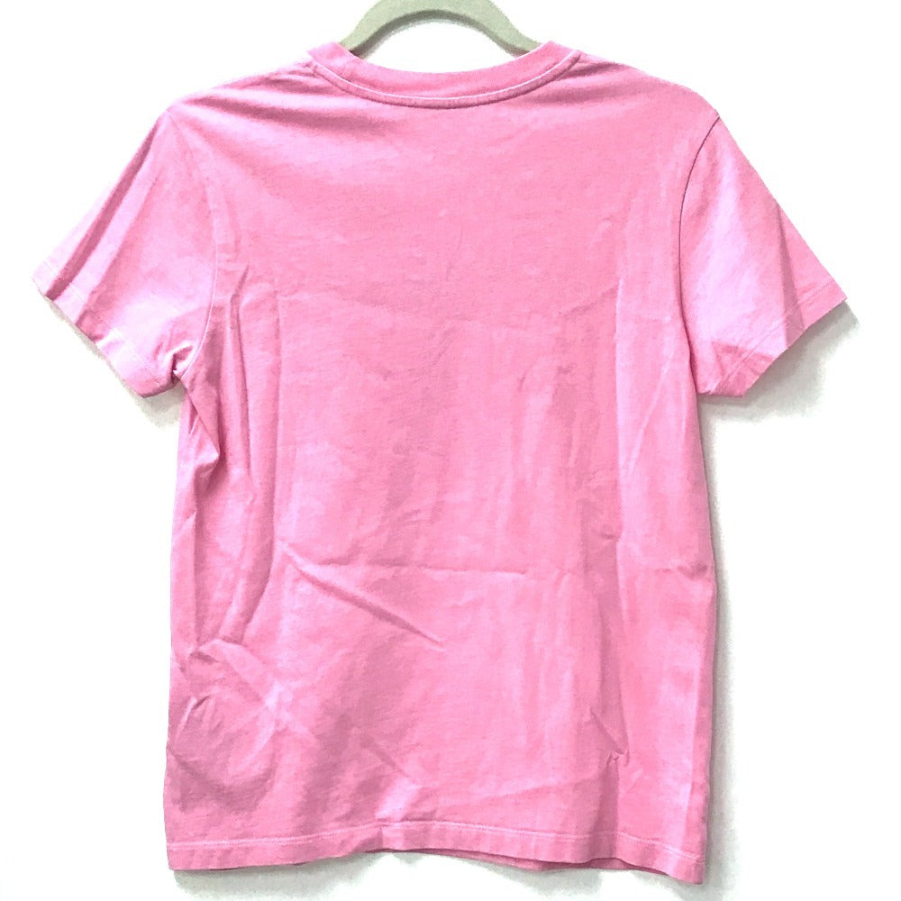 MONCLER logo MAGLIA MANICHE CORTE short-sleeved crew neck T-shirt in pink.