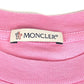 MONCLER logo MAGLIA MANICHE CORTE short-sleeved crew neck T-shirt in pink.