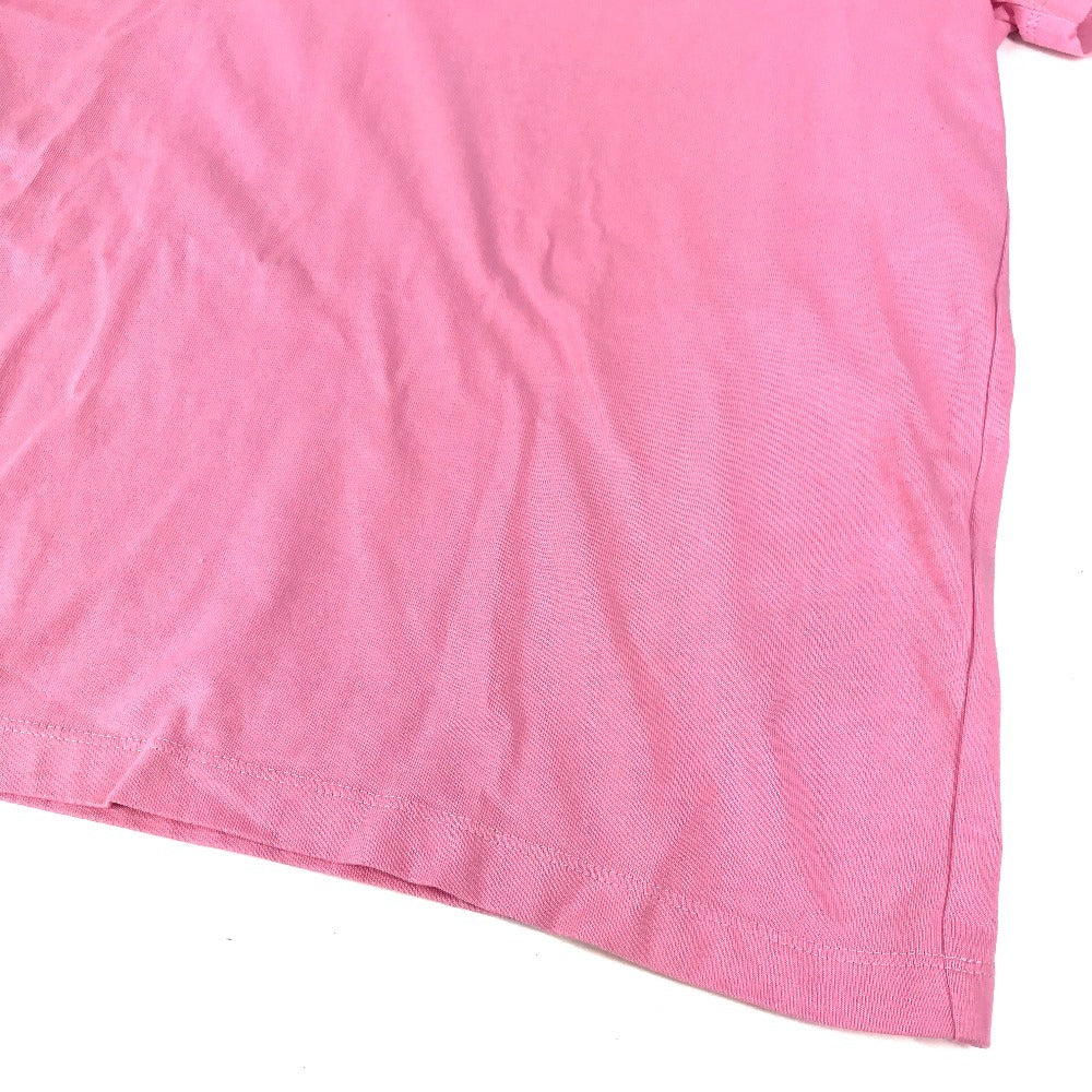 MONCLER logo MAGLIA MANICHE CORTE short-sleeved crew neck T-shirt in pink.