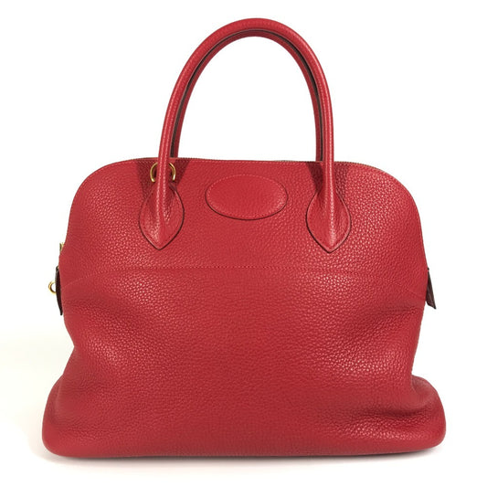 HERMES ボリード35 ボリード 35 2WAYバック ショルダーバック トートバッグ ハンドバッグ トリヨンクレマンス レディース ルージュ レッド