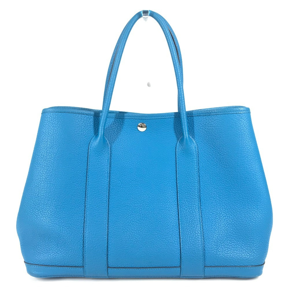 HERMES ガーデンパーティー PM ガーデンパーティPM 36 カバン ハンドバッグ バイカラー 肩掛け ショルダーバッグ トートバッグ ネゴンダ ユニセックス ブルー