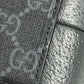 GUCCI 725341 GG Supreme Cutout Interlocking G Crossbody Pochette Shoulder Bag in GG Supreme Canvas, Unisex, Gray