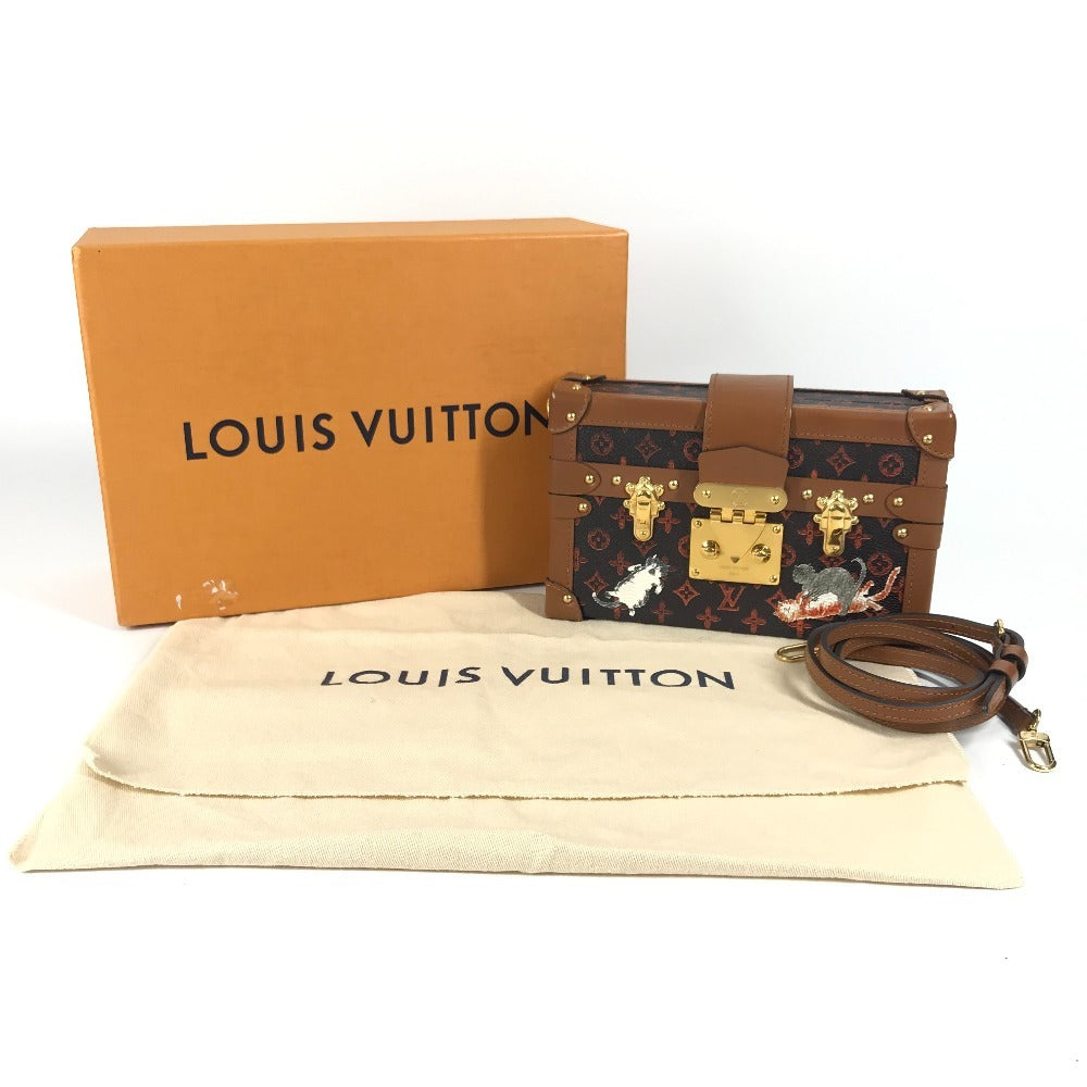 LOUIS VUITTON M44407 モノグラムキャットグラム プティット･マルNM プティットマルNM カバン クラッチバッグ 2WAYバッグ ショルダーバッグ モノグラムキャンバス ユニセックス ブラウン