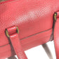 HERMES Vintage Mini ARD Mini Boston Bag, Ardennes Cylindrical Handbag, Women's, Red