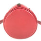 HERMES Vintage Mini ARD Mini Boston Bag, Ardennes Cylindrical Handbag, Women's, Red