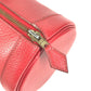 HERMES Vintage Mini ARD Mini Boston Bag, Ardennes Cylindrical Handbag, Women's, Red