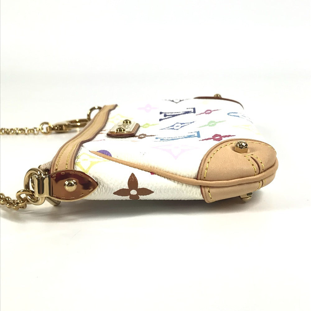LOUIS VUITTON M60096 Monogram Multicolore Pochette Mila MM, chain accessory pouch, handbag, shoulder bag, Monogram Multicolore canvas, unisex, blanc white