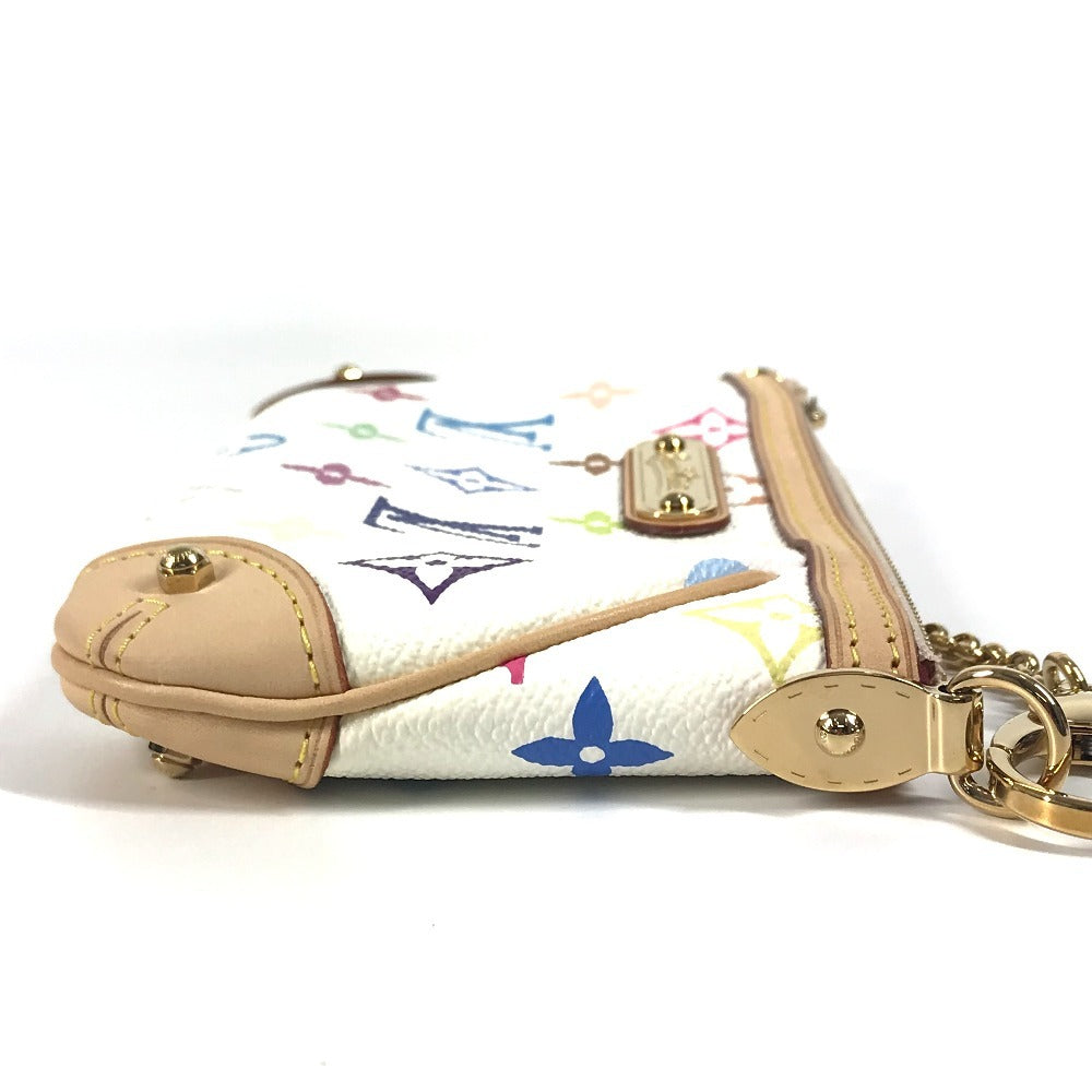 LOUIS VUITTON M60096 Monogram Multicolore Pochette Mila MM, chain accessory pouch, handbag, shoulder bag, Monogram Multicolore canvas, unisex, blanc white