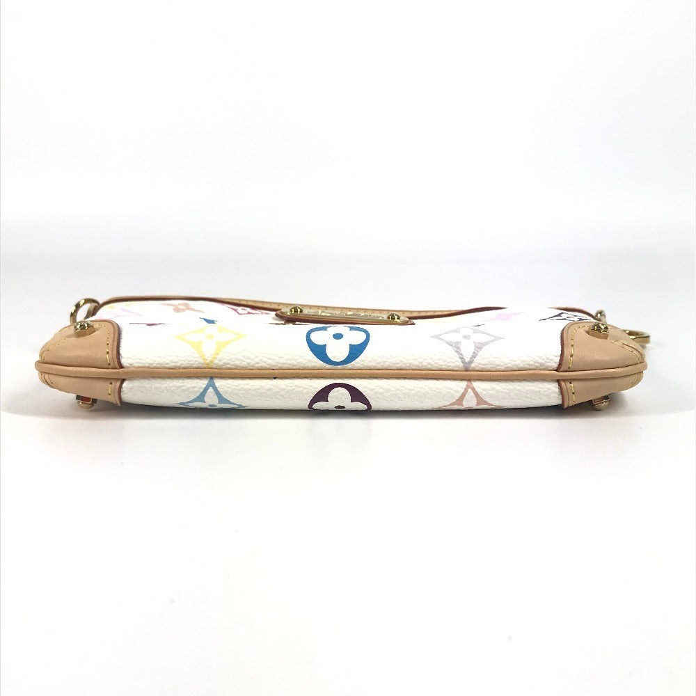 LOUIS VUITTON M60096 Monogram Multicolore Pochette Mila MM, chain accessory pouch, handbag, shoulder bag, Monogram Multicolore canvas, unisex, blanc white