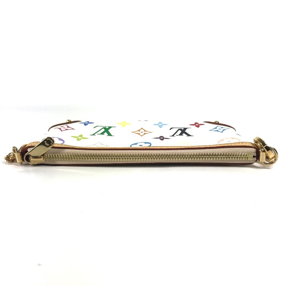 LOUIS VUITTON M60096 Monogram Multicolore Pochette Mila MM, chain accessory pouch, handbag, shoulder bag, Monogram Multicolore canvas, unisex, blanc white