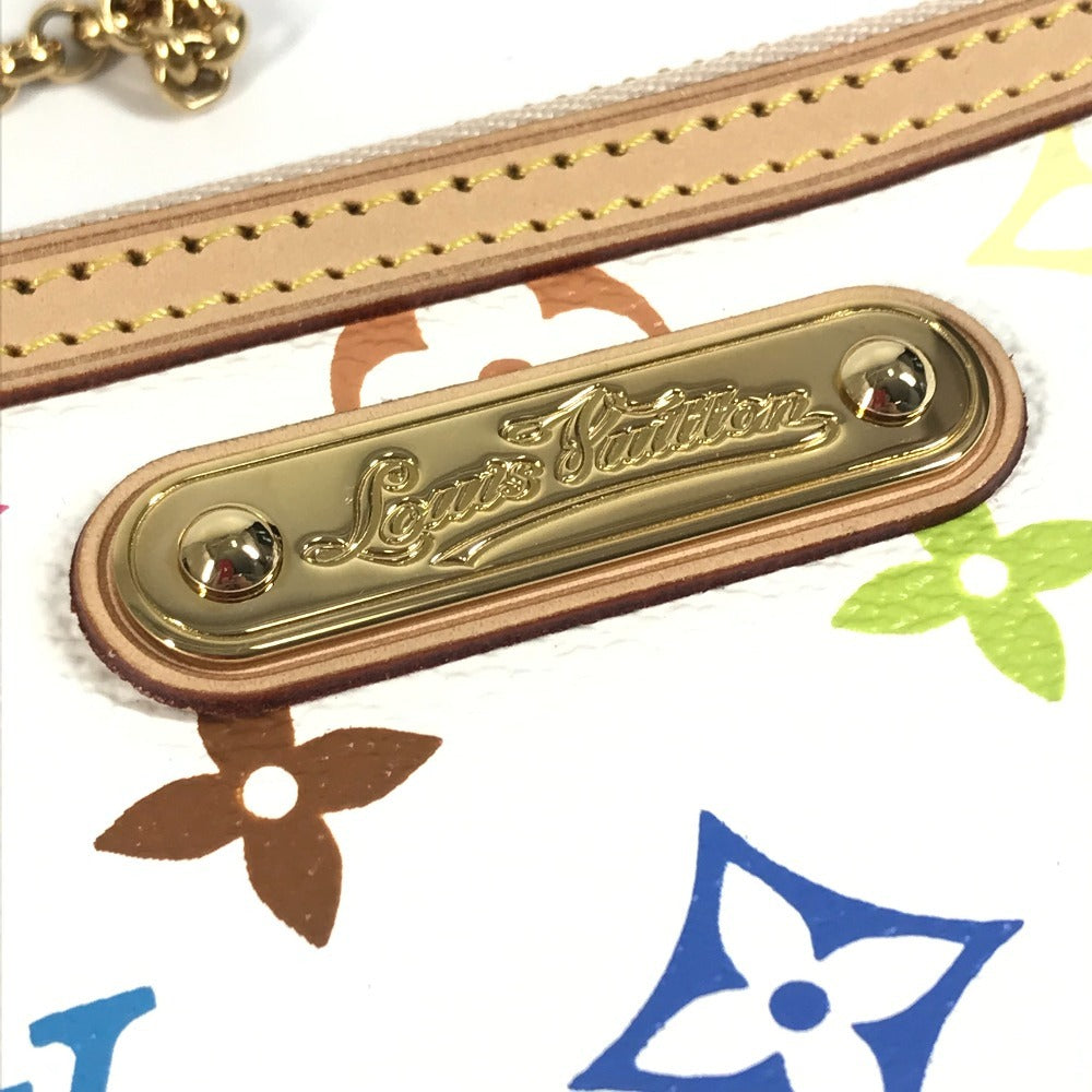 LOUIS VUITTON M60096 Monogram Multicolore Pochette Mila MM, chain accessory pouch, handbag, shoulder bag, Monogram Multicolore canvas, unisex, blanc white