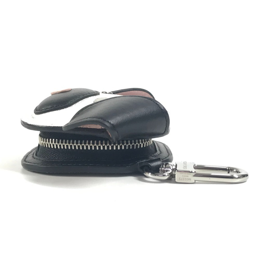 LOUIS VUITTON M02273 Monogram LV Dog Bag Charm. Wallet, pouch, keychain, bag charm, coin purse. Monogram canvas, unisex, blanc white.