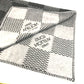 LOUIS VUITTON M76561 ダミエグラフィットジャイアント クヴェルテュールダミエクラシック インテリア ひざかけ 毛布 ブランケット ウール/カシミヤ ユニセックス ブラック