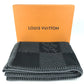 LOUIS VUITTON M76561 ダミエグラフィットジャイアント クヴェルテュールダミエクラシック インテリア ひざかけ 毛布 ブランケット ウール/カシミヤ ユニセックス ブラック