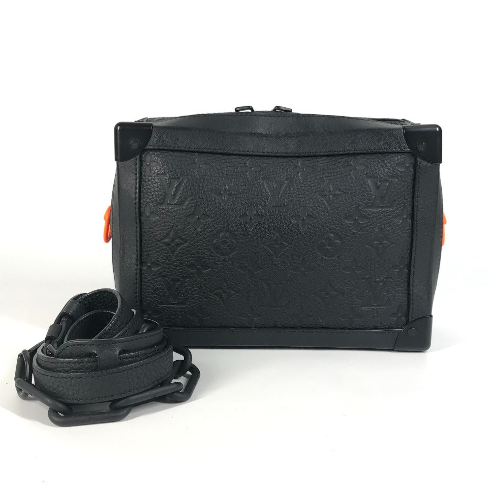 LOUIS VUITTON M53288 トリヨン モノグラム ソフトトランク 斜めかけ クラッチバッグ 2WAYバッグ カバン ボックス チェーン ショルダーバッグ トリヨンレザー ユニセックス ノワール ブラック