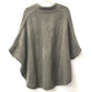 HERMES H logo apparel top outerwear wool poncho women's brown