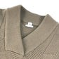HERMES H logo apparel top outerwear wool poncho women's brown